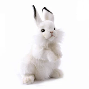 White Bunny Rabbit Hansa Realistic Soft Animal Plush Toy 32cm **FREE DELIVERY** - Bild 1 von 2