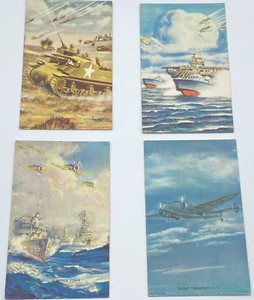 Vtg 1940's Mutoscope U.S. Military Postcards Lot Of 4 - Picture 1 of 6