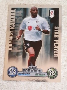 Match Attax 2007/08 (0708) - Diomansy Kamara -  Fulham - STAR PLAYER