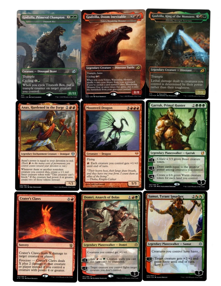 Godzilla King of the Monsters-100 Card EDH/Commander Deck-MTG-Mythics-Rares-RTP - Image 1 of 4
