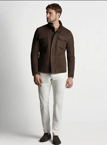 Peter Millar Crown Crafted Suede Jacket Large - Picture 1 of 7