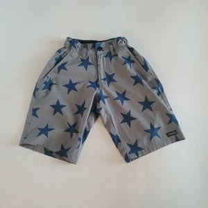 Nordstrom Boys TRUNKS SHORTS Grey Blue Stars Size small Swim pockets pool beach  - Picture 1 of 5
