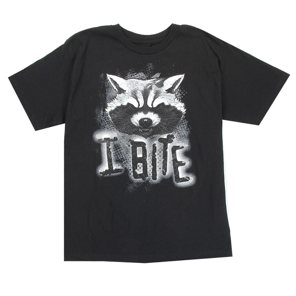 Marvel ☆ Camiseta Guardianes de la Galaxia Rocket I Bite para niños ☆ XS y XL Foto 1 de 1