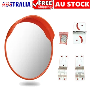 80cm Round Safety Convex Mirror Blind Spot Traffic, Shop, Warehouse with Fixings - Picture 1 of 12