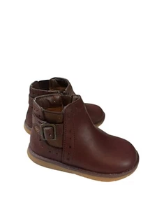 Stride Rite Brown Leather Toddler Boots With Sensory Response Technology - Picture 1 of 10