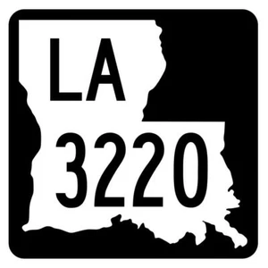Louisiana State Highway 3220 Sticker Decal R6563 Highway Route Sign - Picture 1 of 1