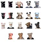 Halloween Knitted Hat For Home Knitted Bear Neck Warmer Hat Adults Kids