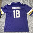 Justin Jefferson Jersey Minnesota Vikings Large Purple 18 Nfl Wr