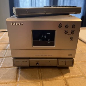 VTG SONY HCD-T1 Tuner CD Player Radio Shelf Stereo W Remote RM-ST1 READ - Picture 1 of 10