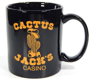 VTG CACTUS JACK'S CASINO CERAMIC MUG CARSON CITY NEVADA GAMING ADVERTISING - Picture 1 of 9