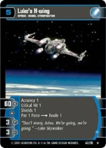 STAR WARS TCG EMPIRE STRIKES BACK LUKE'S X-WING (C) 42/210 NM/M Top Shelf Card - Picture 1 of 1