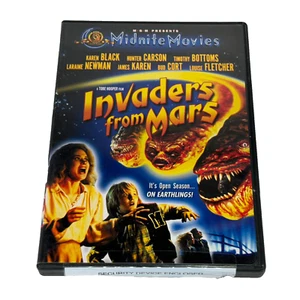 Invaders from Mars 1986 DVD 2001 Widescreen Midnite Movies MGM Remake Sci-Fi 80s - Foto 1 di 7
