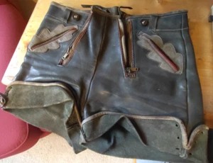 Alte Lederhose Kinder Krachlederne Trachtenlederhose - Bild 1 von 12