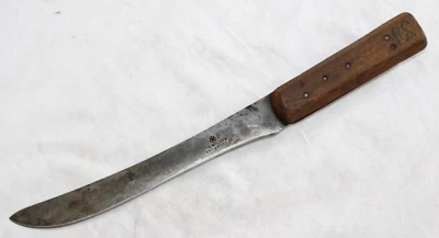 Antique I Wilson Sycamore St Sheffield England Butcher Skinning Knife  12.75” - Image 1 of 4