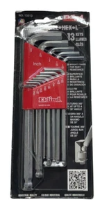 Eklind 13 Piece SAE Bright Ball End Long Hex L-Key Set USA Made - Picture 1 of 1