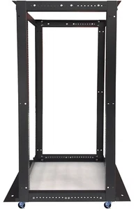 Sysracks 32U 4 Post Open Frame 19" Network Server Rack Adjustable Depth 24"-36" - Picture 1 of 9