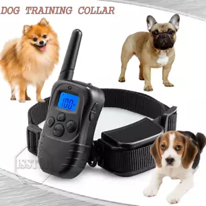 Pet Dog Training Collar No Bark Shock Collar for Dogs With Remote Rechargeable - Picture 1 of 9