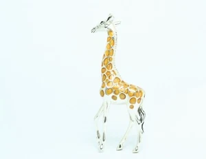 Tier Giraffe Saturn aus 925°% Silber und Feueremaille Neu - Bild 1 von 8
