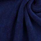 Stretch Cotton Terry Toweling Fabric Material - Navy