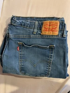 PRE-OWNED Levis 541 Athletic Fit Tapered Stretch Jeans Tag Size 48x32 - Picture 1 of 3