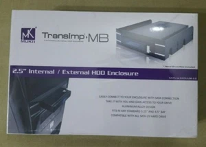 x4 MuKII TRANSIMP MB TIP-M255ST-BK 2.5" Internal/External HDD SSD Enclosure SATA - Photo 1/4
