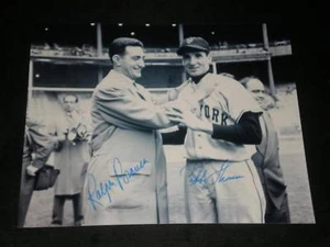 RALPH BRANCA & BOBBY THOMSON SIGNED AUTO 8X10 PHOTO - Picture 1 of 1