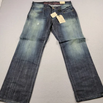 Tommy Hilfiger Denim Destrucción Azul Abrasión Para Hombre Talla 34x32 Foto 1 de 4