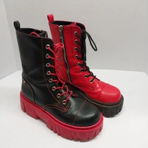Botas de Combate Current Mood Devil Games Desajustadas Talla 9M - Imagen 1 de 21