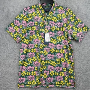 William Murray Golf Polo Shirt Mens M Medium Southern Charm Floral Green - Bild 1 von 8