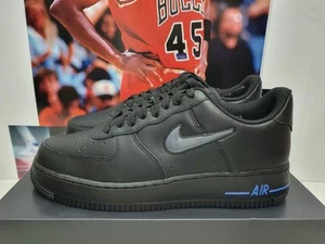 Nike Air Force 1 Low Jewel Black Grey Royal Men’s UK 8.5 EUR 43 (CT3438 002) - Picture 1 of 8