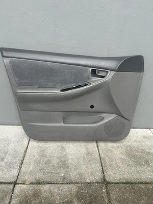 2003 2004 2005 2006 2007 2008 Toyota Corolla Left Front Driver Door Panel Gray - Image 1 of 4