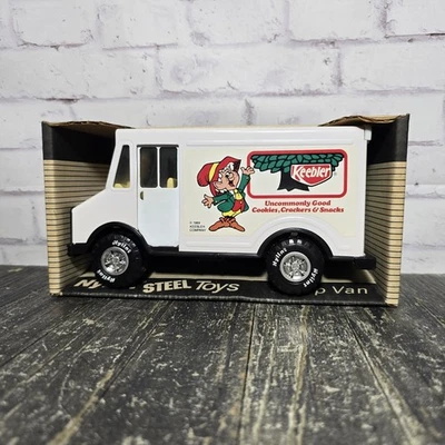 Camión de reparto Nylint Steel Keebler Elf Step Van 1988 blanco #281 vintage Foto 1 de 4