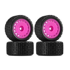 INJORA Pre-mounted Pin Buggy Tires & Wheels for 1/28 Losi Micro-T - Picture 1 of 28