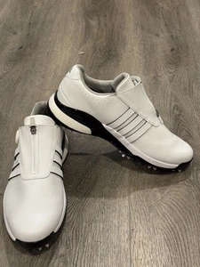 Adidas Tour360 10.5 BOA Scarpe da Golf Uomo Cloud Bianco/Nero IF0252 Indossate Una Volta *** - Foto 1 di 19