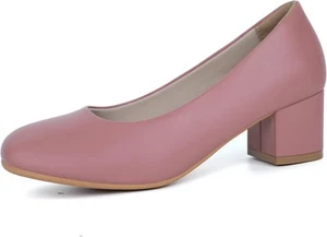 Women Dress Shoes Low Heel Work Pumps  - Picture 1 of 25