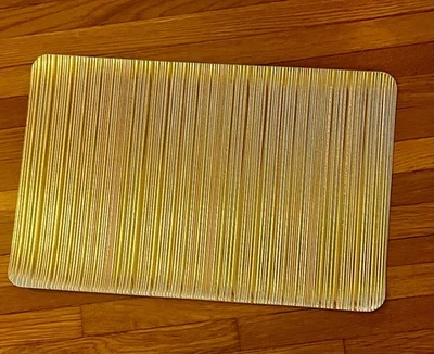 METALLIC GOLD Place Mats Used : 17.5 “ X 12” : 8 Placemats - Image 1 of 3