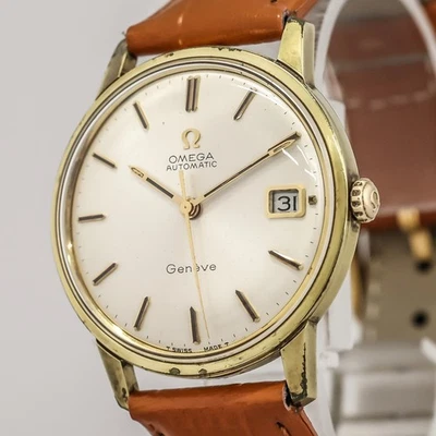 *Vintage 1967* OMEGA Seamaster Geneve Cal.565 Gold Automatic Date 34mm Men Watch - Image 1 of 4
