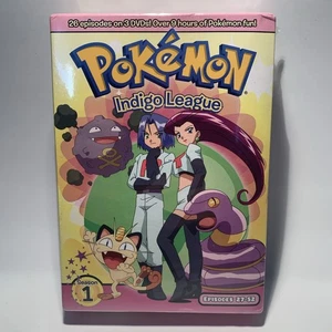 Pokemon Season Indigo League New Sealed DVD 3-Disc Box Set Episodes 27-52 - Imagen 1 de 4