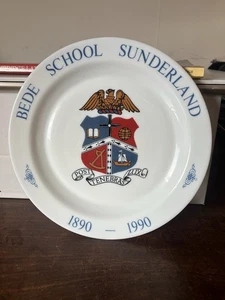 Bede School Sunderland Plate Centenary 1890-1990 After Darkness Light - Picture 1 of 2