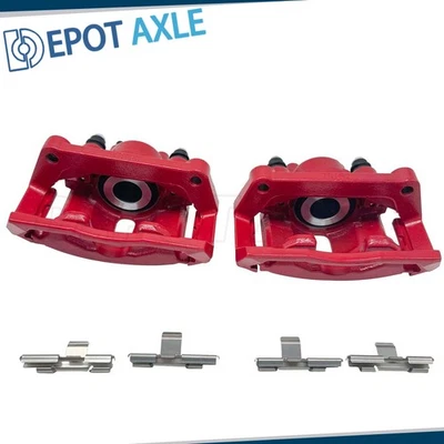 Red Rear Disc Brake Calipers for 2002 - 2023 Dodge Ram 1500 Classic Durango x2 Foto 1 de 4