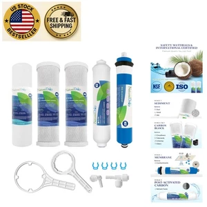 NSF Certified 5-Stage RO Water Filter Set - 100 GPD with Quick-Connect Design - Picture 1 of 8