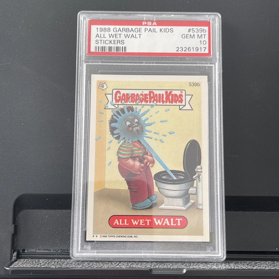 1988 GARBAGE PAIL KIDS SERIES 13 #539B ALL WET WALT PSA 10 GEM MINT - Image 1 of 2