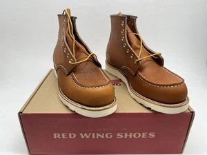 Red Wing Moc Toe Boots (UK 8.5) Oro Legacy 875 Heritage Leather 6" Boot USA - Picture 1 of 14