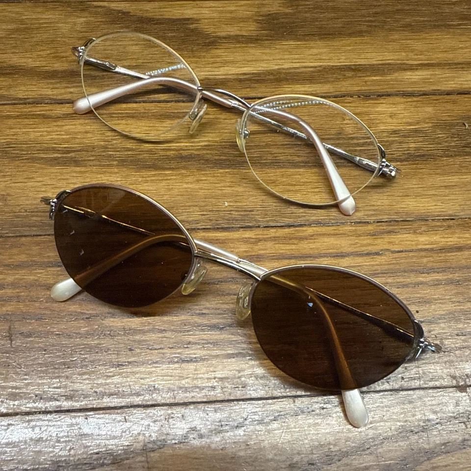 2x Catherine Deneuve CD-182 Eyeglasses Frames  Half Rim 50-19-133 - Image 1 of 4