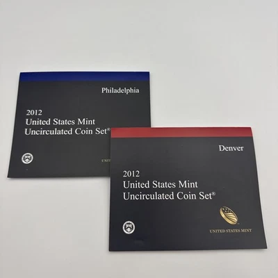 2012 US Mint Set 28 Coin Uncirculated Set Complete Philadelphia & Denver W/ OGP - Image 1 of 4