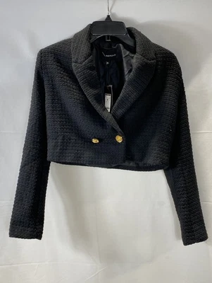 Renuar Women Black Crop Blazer Size 34 - Image 1 of 4
