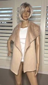 Gilet MEDIA beige marrone pelliccia sintetica - Foto 1 di 9