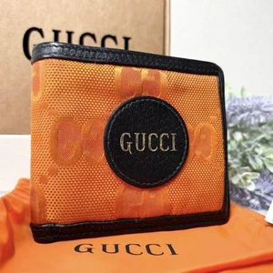 Cartera compacta Gucci GG Off the Grit plegable naranja - Imagen 1 de 24