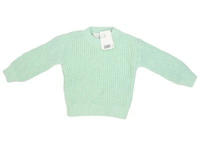 Suéter H&M Juvenil 2-4Y Verde Tejido Pullover Cuello Redondo Poliéster Reciclado Nuevo con Etiquetas Foto 1 de 4
