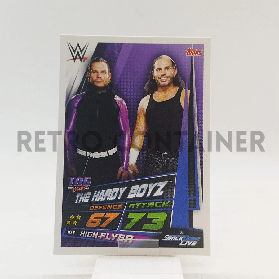 TOPPS WWE Slam Attax Universe 2019 Wrestling Card - 167 The Hardy Boyz - Image 1 of 1